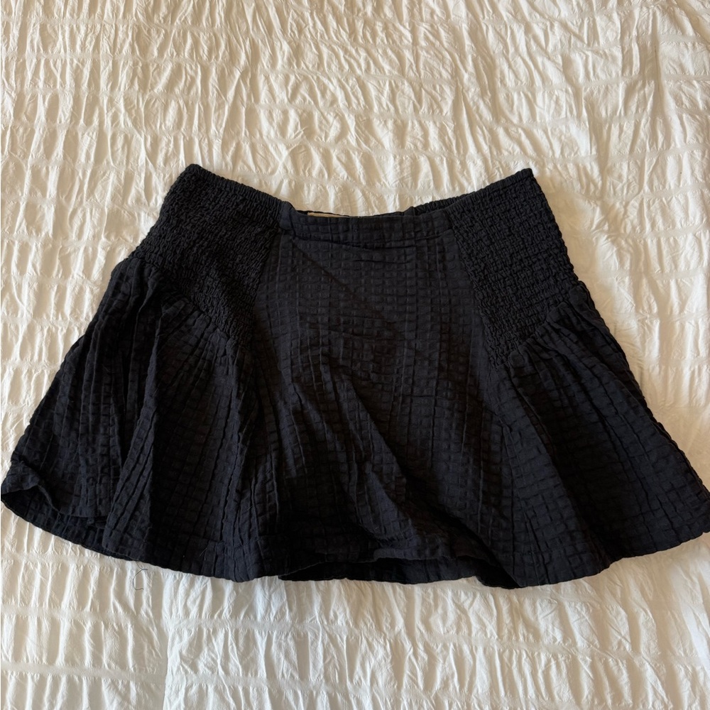 Free people black mini skirt worn